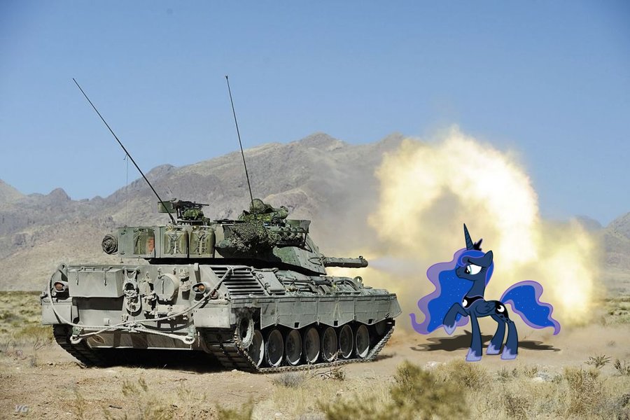 Royal Equestrian Armored Division - Page 15 418736__safe_princess+luna_photo_ponies+in+real+life_military_tank+%28vehicle%29_canada_artist-colon-cplhenderson_leopard