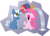 Size: 800x571 | Tagged: dead source, safe, artist:jenny-jen, pinkie pie, pokey pierce, earth pony, pony, unicorn, g4, balloon, balloon popping, bully, bullying, crying, duo, female, male, mare, ocular gushers, photoshop, pure unfiltered evil, sad, simple background, stallion, this will end in cupcakes, transparent background, uvula