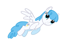 Size: 800x597 | Tagged: dead source, safe, artist:clawzipan, lightning bolt, white lightning, pegasus, pony, g4, female, flying, mare, show accurate, simple background, smiling, solo, transparent background