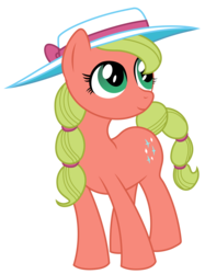Size: 3746x5000 | Tagged: safe, artist:kooner-cz, oc, oc only, oc:maplejack, earth pony, pony, g4, cowboys and equestrians, cute, earth pony oc, female, hat, looking up, mad (tv series), mad magazine, maplejack, mare, show accurate, simple background, smiling, solo, transparent background