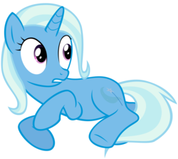 Size: 5000x4458 | Tagged: dead source, safe, artist:maximillianveers, trixie, pony, unicorn, g4, absurd resolution, female, looking back, mare, on side, photoshop, show accurate, simple background, solo, surprised, transparent background
