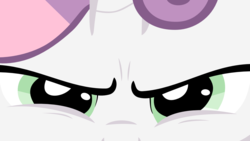 Size: 1920x1080 | Tagged: safe, artist:tails-ze-fox, sweetie belle, pony, unicorn, g4, season 2, sisterhooves social, .svg available, angry, close-up, extreme close-up, female, filly, foal, inkscape, rage, show accurate, solo, stare, svg, vector, wallpaper