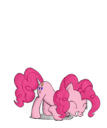 Size: 517x619 | Tagged: safe, artist:dmtb, artist:furor1, pinkie pie, earth pony, pony, g4, animated, black outlines, blinking, bouncing, colored, cute, diapinkes, female, frame by frame, gif, happy, hopping, jumping, mare, open mouth, pinkie bounce, pronking, shadow, simple background, smiling, solo, white background