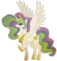Size: 740x800 | Tagged: safe, artist:sleepwalks, princess celestia, alicorn, pony, g4, female, looking at you, mare, photoshop, raised hoof, simple background, solo, spread wings, transparent background, wings