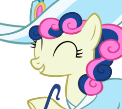 Size: 1152x1026 | Tagged: safe, artist:iamthegreatlyra, bon bon, sweetie drops, earth pony, pony, g4, bonabelle bonette, classy, clothes, eyes closed, female, gimp, happy, hat, mare, palindrome get, posh, simple background, smiling, solo, sun hat, sweetiebelle dropsette, transparent background