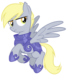 Size: 2200x2500 | Tagged: safe, artist:equestria-prevails, derpy hooves, pegasus, pony, g4, armor, epic derpy, female, high res, looking back, mare, royal guard armor, simple background, solo, spread wings, transparent background, wings