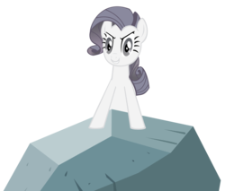 Size: 3000x2555 | Tagged: safe, artist:the smiling pony, rarity, tom, earth pony, pony, g4, season 2, the return of harmony, discorded, discorded rarity, female, high res, inkscape, looking at you, mare, race swap, simple background, smiling, solo, transparent background, vector