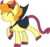 Size: 5658x5287 | Tagged: dead source, safe, artist:quanno3, carrot top, golden harvest, devil, earth pony, pony, g4, ^^, absurd resolution, adobe imageready, clothes, costume, cute, cutie top, eyes closed, female, happy, mare, nightmare night, palindrome get, raised hoof, raised leg, simple background, smiling, solo, transparent background