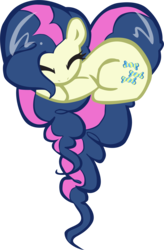 Size: 1852x2827 | Tagged: safe, artist:pyrestriker, bon bon, sweetie drops, earth pony, pony, g4, adobe imageready, female, heart pony, mare, palindrome get, simple background, solo, transparent background