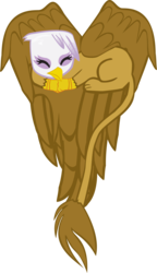 Size: 2022x3509 | Tagged: safe, artist:pyrestriker, gilda, griffon, g4, adobe imageready, female, heart griffon, heart pony, high res, simple background, solo, transparent background