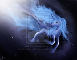 Size: 600x467 | Tagged: dead source, safe, artist:antoinetterosae, princess luna, alicorn, pony, g4, crying, deviantart watermark, eyes closed, female, flying, mare, obtrusive watermark, sad, signature, solo, watermark