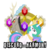 Size: 3300x3300 | Tagged: dead source, safe, artist:bronyfang, discord, princess celestia, alicorn, draconequus, pony, g4, elements of harmony, female, high res, mare, photoshop, simple background, transparent background