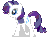 Size: 1276x948 | Tagged: source needed, safe, rarity, pony, unicorn, g4, animated, cutie mark, female, gif, simple background, smiling, solo, transparent background, walk cycle, walking