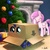 Size: 640x640 | Tagged: safe, artist:giantmosquito, princess celestia, princess luna, alicorn, pony, box, cardboard box, caught, cewestia, christmas, christmas tree, cute, duo, eye, eyes, eyes closed, facehoof, female, filly, fireplace, foal, konami, lunabetes, metal gear, open mouth, pink-mane celestia, pony in a box, present, royal sisters, sisters, sneaking, tree, woona, younger