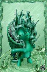 Size: 837x1280 | Tagged: dead source, safe, artist:miradge, lyra heartstrings, pony, sea pony, unicorn, g4, bipedal, eyes closed, female, mare, photoshop, seapony lyra, seashell, solo, underwater