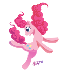 Size: 670x789 | Tagged: safe, artist:alipes, pinkie pie, earth pony, pony, g4, female, mare, simple background, solo, transparent background