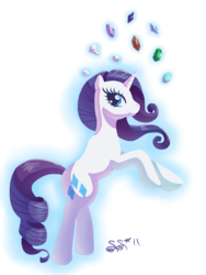 Size: 647x859 | Tagged: safe, artist:alipes, rarity, pony, unicorn, g4, female, gem, mare, rearing, simple background, solo, transparent background