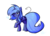 Size: 700x500 | Tagged: dead source, safe, artist:strobo-pop, princess luna, alicorn, pony, g4, bed mane, cute, female, filly, heart, simple background, solo, transparent background, woona, younger