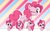 Size: 1680x1050 | Tagged: safe, artist:mysticalpha, pinkie pie, earth pony, pony, g4, abstract background, female, funny faces, mare, multeity, too much pink energy is dangerous, wallpaper, wink