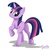 Size: 825x825 | Tagged: safe, artist:mysticalpha, twilight sparkle, pony, unicorn, g4, butt, curple, dock, female, looking back, mare, plot, raised hoof, simple background, solo, twibutt, unicorn twilight, white background