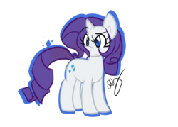 Size: 700x500 | Tagged: dead source, safe, artist:strobo-pop, rarity, pony, unicorn, g4, angry, female, mare, simple background, solo, transparent background