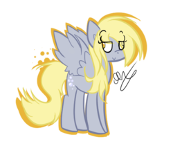 Size: 542x457 | Tagged: dead source, safe, artist:strobo-pop, derpy hooves, pegasus, pony, g4, colored pupils, female, mare, simple background, solo, transparent background