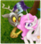 Size: 736x808 | Tagged: safe, artist:mn27, discord, princess celestia, alicorn, draconequus, pony, g4, cute, cutelestia, discute, duo, female, filly, foal, photoshop, pink-mane celestia, young celestia, young discord, younger