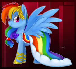 Size: 900x816 | Tagged: safe, artist:mn27, rainbow dash, pegasus, pony, g4, the best night ever, abstract background, clothes, dress, female, gala dress, mare, solo