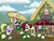 Size: 1600x1200 | Tagged: safe, artist:why485, daisy, flower wishes, honey rays, lily, lily valley, roseluck, earth pony, pegasus, pony, g4, bush, cloud, cottagecore, female, flower, flower trio, hat, hoof hold, mare, mouth hold, on a cloud, palindrome get, peeking, rose, sitting, sun hat, water, watering can