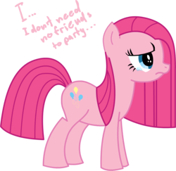 Size: 1220x1188 | Tagged: dead source, safe, artist:miketheuser, pinkie pie, earth pony, pony, g4, aqua teen hunger force, crying, female, mare, pinkamena diane pie, sad, simple background, solo, transparent background