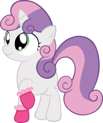 Size: 1820x2187 | Tagged: dead source, safe, artist:miketheuser, sweetie belle, pony, unicorn, g4, clothes, female, filly, simple background, socks, solo, transparent background