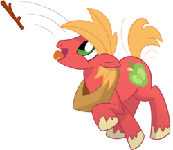 Size: 771x669 | Tagged: safe, artist:miketheuser, big macintosh, earth pony, pony, g4, behaving like a dog, big macindog, colored hooves, cute, discorded, horse collar, macabetes, male, photoshop, raised tail, simple background, solo, stallion, tail, tongue out, transparent background, unshorn fetlocks