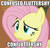 Size: 341x324 | Tagged: safe, edit, edited screencap, screencap, fluttershy, pegasus, pony, g4, my little pony: friendship is magic, season 1, stare master, artifact, bust, confluttershy, confused, cropped, female, image macro, mare, portmanteau, reaction image, roflbot, solo