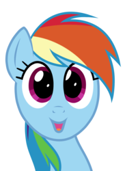Size: 804x1099 | Tagged: safe, artist:furseiseki, rainbow dash, pegasus, pony, g4, bust, female, happy, looking at you, mare, portrait, simple background, solo, transparent background