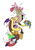 Size: 1111x1600 | Tagged: safe, artist:mickeymonster, applejack, discord, fluttershy, pinkie pie, rainbow dash, rarity, twilight sparkle, draconequus, earth pony, pegasus, pony, unicorn, g4, balloonbutt, butt, cute, female, floppy ears, lying down, mane six, mare, on back, plot, simple background, sleeping, snoring, unicorn twilight, white background, why can't i hold all these x, zzz