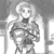 Size: 1000x1000 | Tagged: safe, artist:johnjoseco, fluttershy, human, g4, adobe imageready, armor, beautiful, crossover, female, flutterbadass, grayscale, halo (series), humanized, monochrome, power armor, science fiction, solo, spartan, the stare