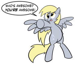 Size: 1973x1688 | Tagged: dead source, safe, artist:sir-dangereaux, derpy hooves, pegasus, pony, g4, bipedal, female, mare, newbie artist training grounds, photoshop, reaction image, simple background, solo, tongue out, transparent background