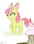 Size: 638x825 | Tagged: safe, artist:bunnimation, apple bloom, earth pony, pony, g4, bow, cupcake, female, filly, hair bow, photoshop, solo