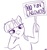 Size: 638x685 | Tagged: safe, artist:bunnimation, twilight sparkle, pony, unicorn, g4, female, lineart, looking at you, mare, monochrome, no fun allowed, photoshop, reaction image, sign, simple background, solo, unicorn twilight