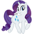 Size: 600x600 | Tagged: safe, artist:empty-10, rarity, pony, unicorn, g4, butt, female, looking back, mare, photoshop, plot, rearity, simple background, smiling, solo, white background