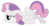 Size: 1200x631 | Tagged: dead source, safe, artist:volmise, sweetie belle, pony, unicorn, g4, adobe imageready, bored, female, filly, photoshop, scootie belle, scooting, simple background, solo, transparent background
