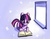 Size: 900x705 | Tagged: dead source, safe, artist:ninjaham, twilight sparkle, pony, unicorn, g4, acdsee, book, female, glasses, mare, prone, reading, solo, window