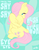 Size: 500x647 | Tagged: safe, artist:kevinbolk, fluttershy, pegasus, pony, g4, colored pupils, cutie mark background, female, kajagoogoo, looking back, mare, photoshop, rear view, sitting, solo, song reference, too shy