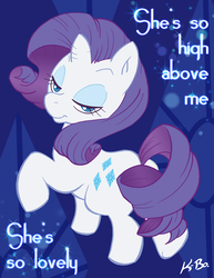 Size: 500x647 | Tagged: safe, artist:kevinbolk, rarity, pony, unicorn, g4, bedroom eyes, butt, cutie mark background, female, looking back, mare, photoshop, plot, raised hoof, rearity, she's so high, solo, song reference, tal bachman