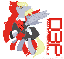 Size: 3500x3243 | Tagged: dead source, safe, artist:silent ponytagonist, derpy hooves, pegasus, pony, g4, arisato hamuko, arisato minako, crossover, female, high res, mare, persona 3, persona 3 portable, solo