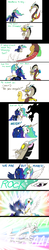 Size: 764x3900 | Tagged: safe, artist:mickeymonster, discord, princess celestia, princess luna, alicorn, draconequus, pony, g4, comic, dialogue, female, mare, metal, parody, photoshop, rock (music), royal sisters, siblings, sisters, song reference, statue discord, tenacious d, tribute