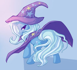 Size: 900x823 | Tagged: safe, artist:caninelove, trixie, pony, unicorn, g4, butt, female, looking back, mare, plot, rear view, solo, the great and powerful ass