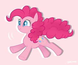 Size: 630x532 | Tagged: source needed, safe, artist:mn27, pinkie pie, earth pony, pony, g4, female, mare, scrunchy face, simple background, solo