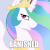 Size: 800x800 | Tagged: source needed, safe, artist:166, artist:megasweet, princess celestia, alicorn, pony, g4, 42, artifact, ban, banishment, blue background, blue eyes, caption, female, get, gif, grin, image macro, index get, lidded eyes, mare, meme, non-animated gif, simple background, smiling, solo, spread wings, text, trollestia, wings
