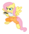 Size: 356x428 | Tagged: safe, artist:sefling, fluttershy, pegasus, pony, g4, angry, bipedal, chell, clothes, cosplay, crossover, female, flutterbadass, frown, gimp, glare, hoof hold, jumping, jumpsuit, mare, portal (valve), portal gun, show accurate, simple background, solo, spread wings, transparent background